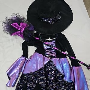 Spirit Enchanted Purple and Black Sequin Witch Costume